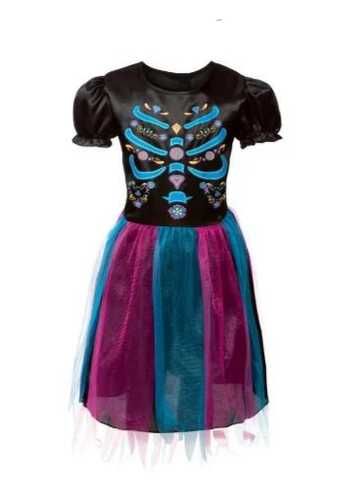 На Хеллоуин. Платье скелета мексиканки