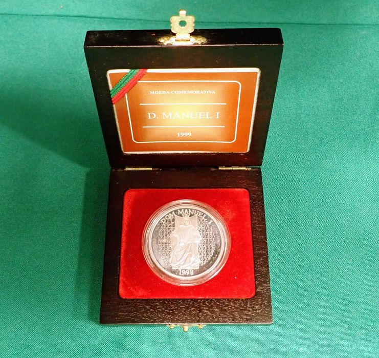Moeda 1000 Escudo 1999 D. Manuel I Prata Proof