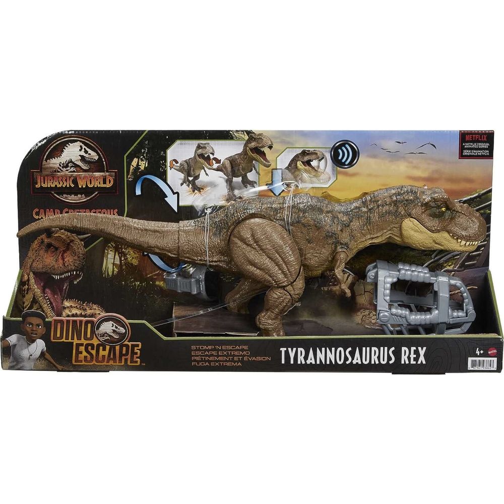 Jurassic World T-Rex музичний, динозавр виривається з намордника