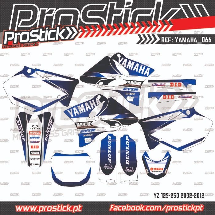 Kit autocolantes YAMAHA YZ 125 250