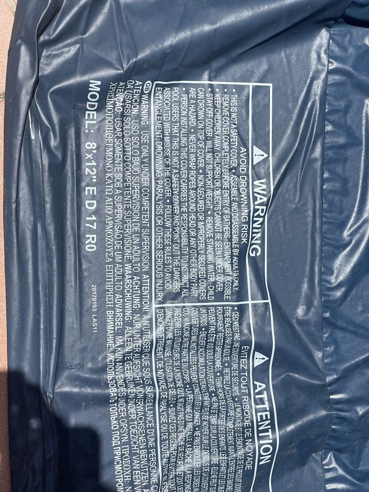 Fiktros para piscina, capa de protecao e rede para limpeza