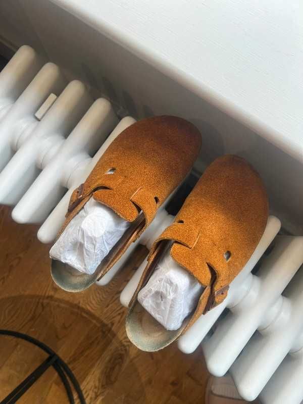 Buty BirkenstockBoston Soft Footbed SuedeMink sportowe rozmiarR.40