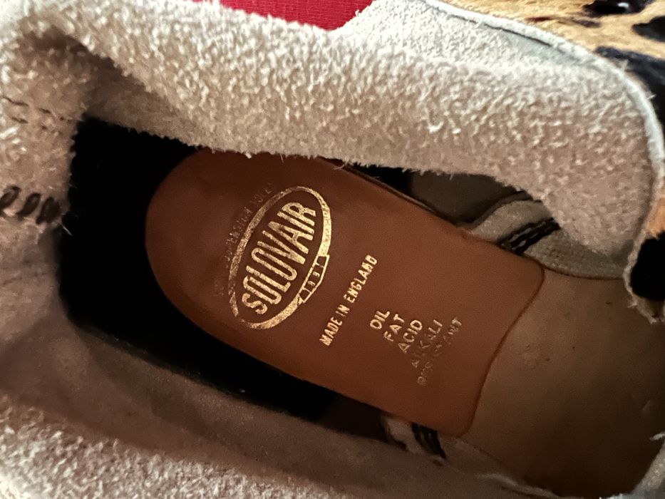 Ботинки лео шерсть пони 39 40 розмір Solovair Louboutin