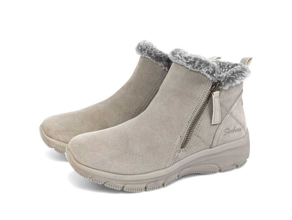 Кожаные женские ботинки Skechers Snowboots Easy Going Оригинал
