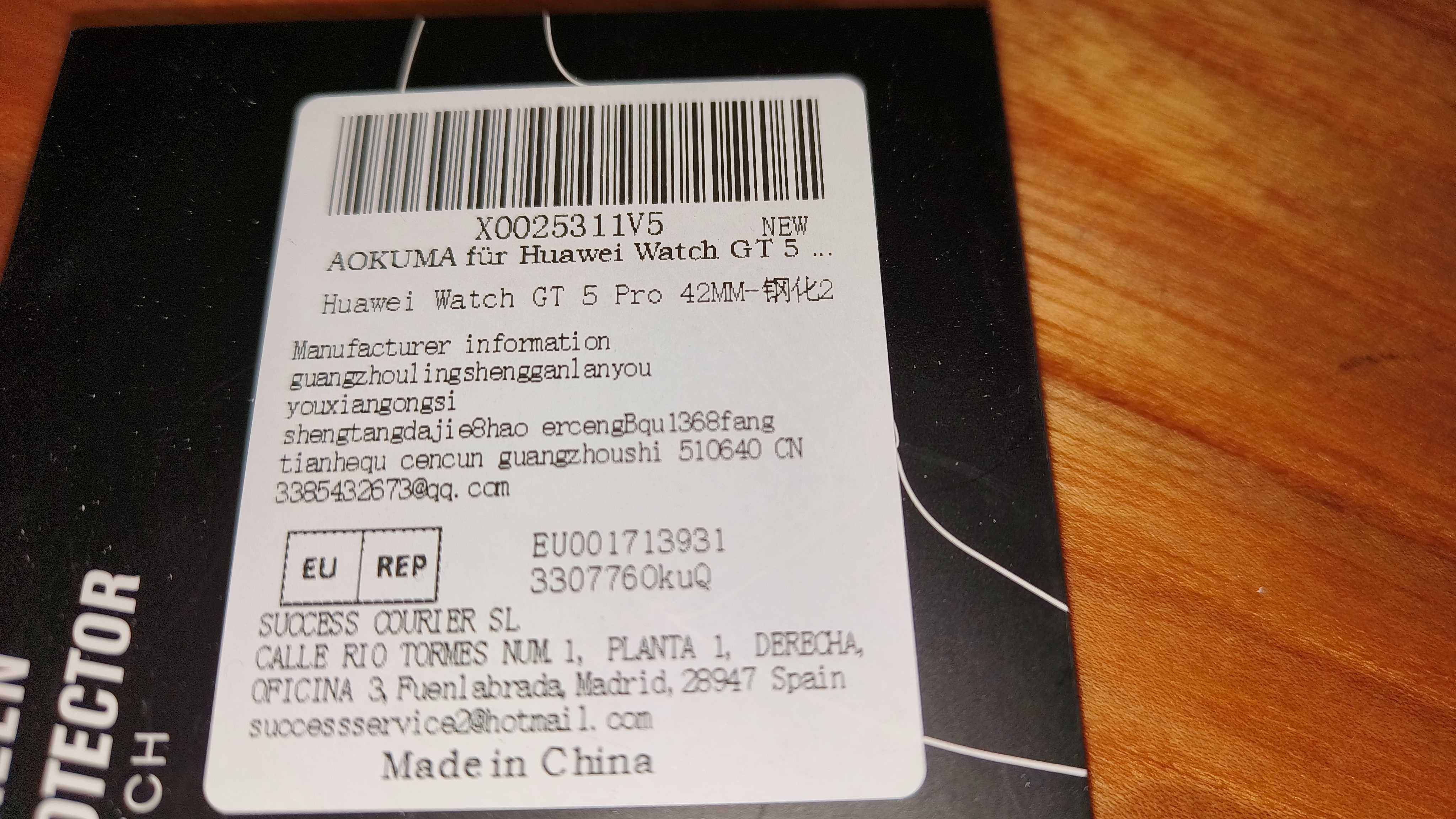 Szkło hartowane Huawei Watch GT Pro 5 42mm nowe