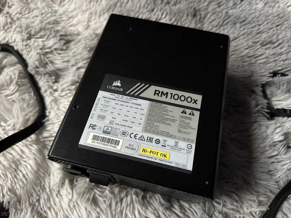 Zasilacz modularny Corsair RM1000x 1000W 80 Plus Gold