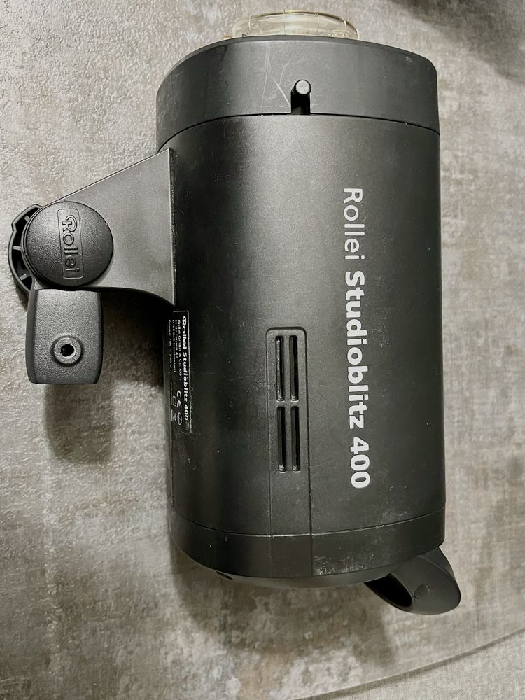 2 lampy flash Rollei 400 Ws i 15 W pilot; , lampy nie włączają się