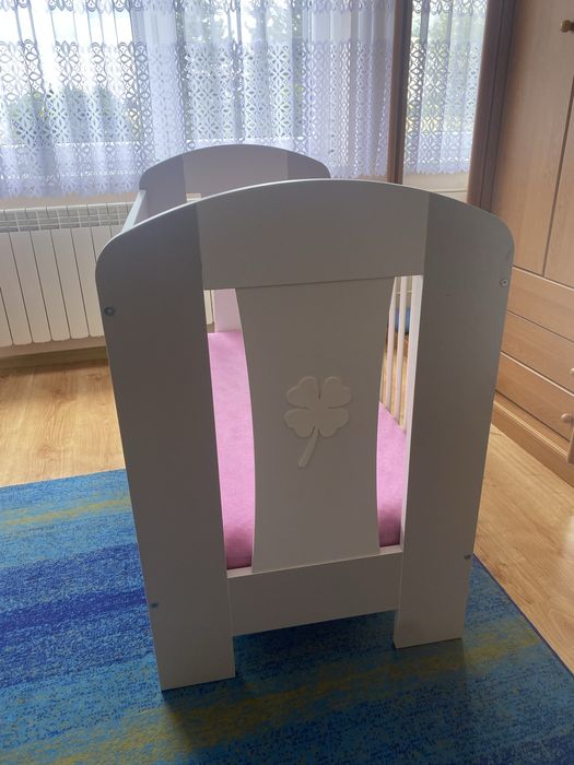 Łóżeczko Klupś Nati Koniczynka z materacem Rucken