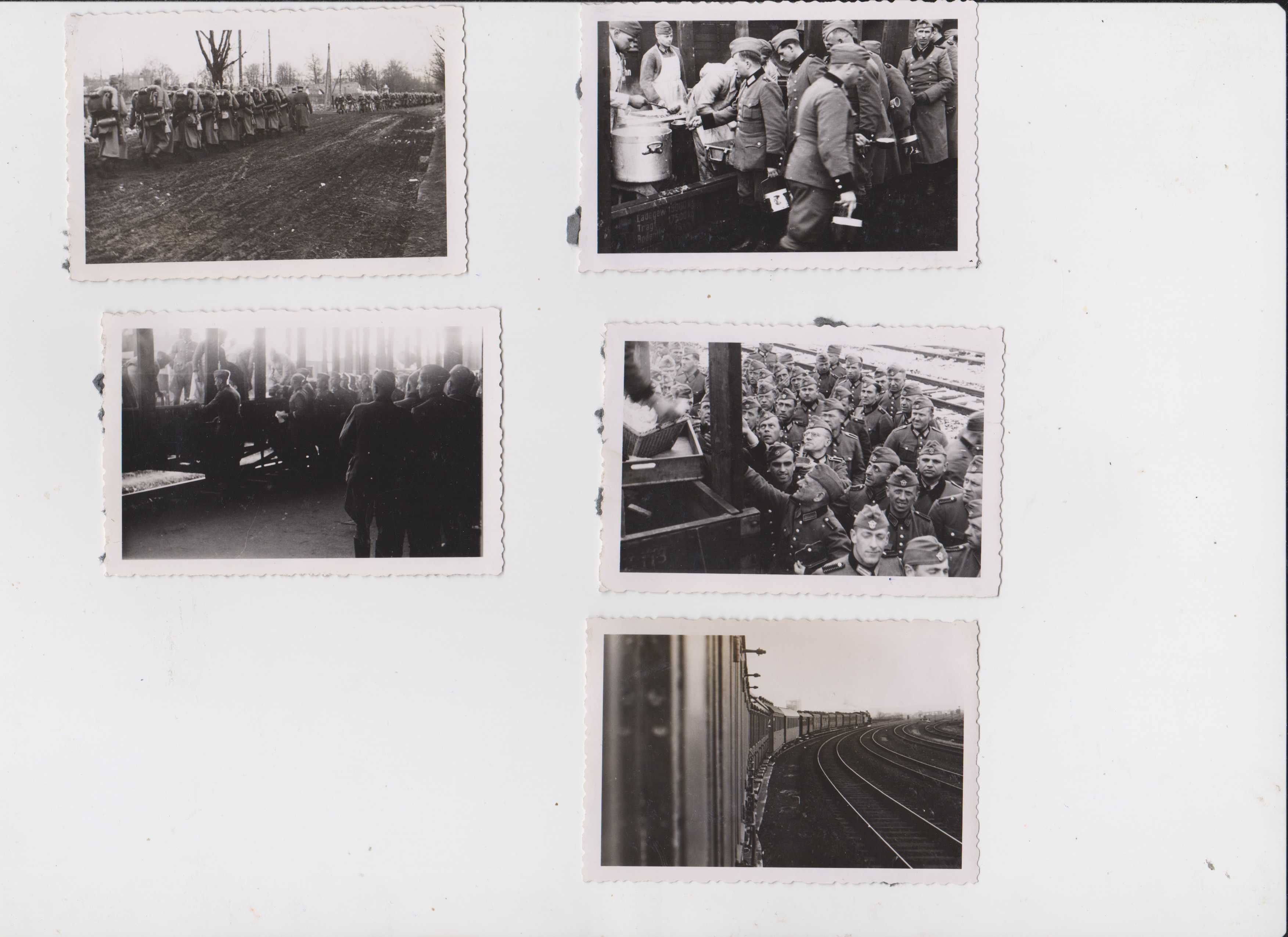 5 fotografii kolej Niemcy Trzebinia II wojna światowa
