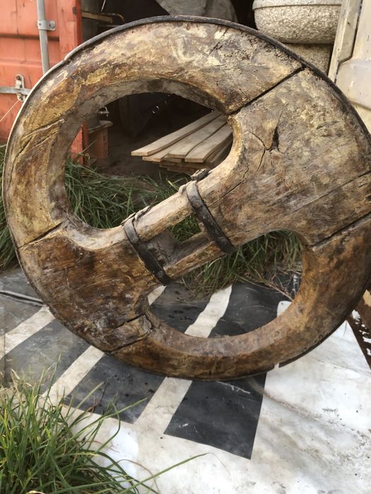 Roda de madeira carro de bois
