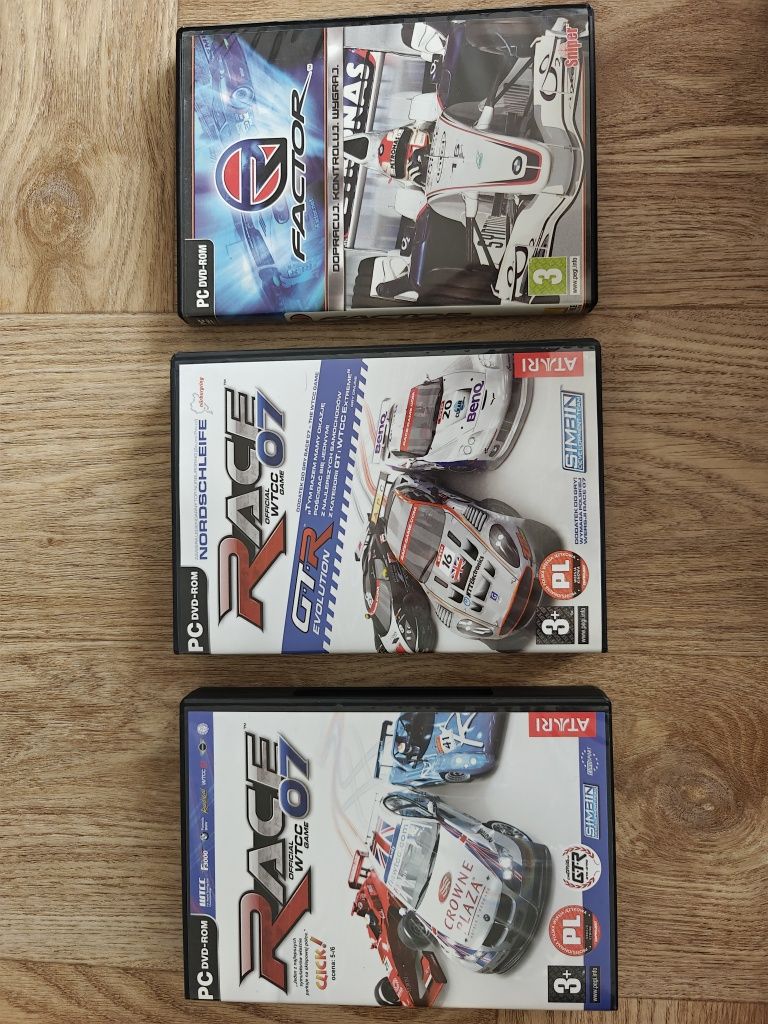 3 gry PC: rFactor, Race ’07: The WTCC, GTR Evolution