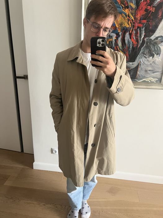 Płaszcz jesienny zimowy męski trencz