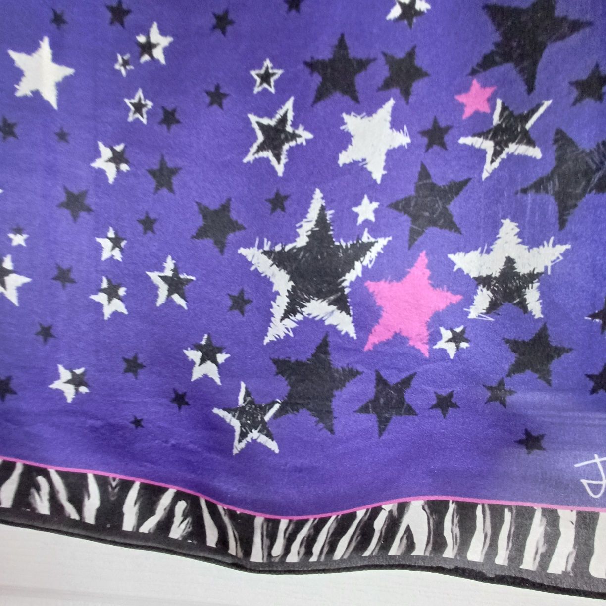 wielki szal Just Cavalli 100% silk jedwab 168cm/64cm