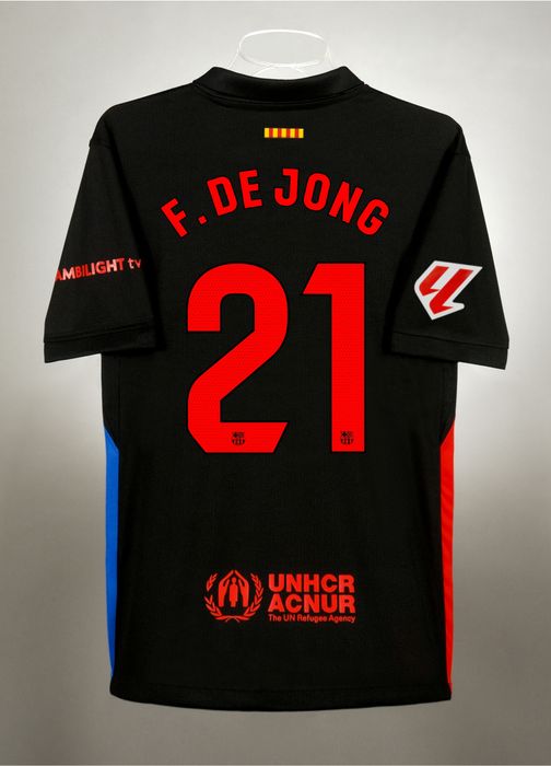 Koszulka FC Barcelona 24/25 LOGO LL wyjazdowa F. DE JONG 21 r. XL 48h