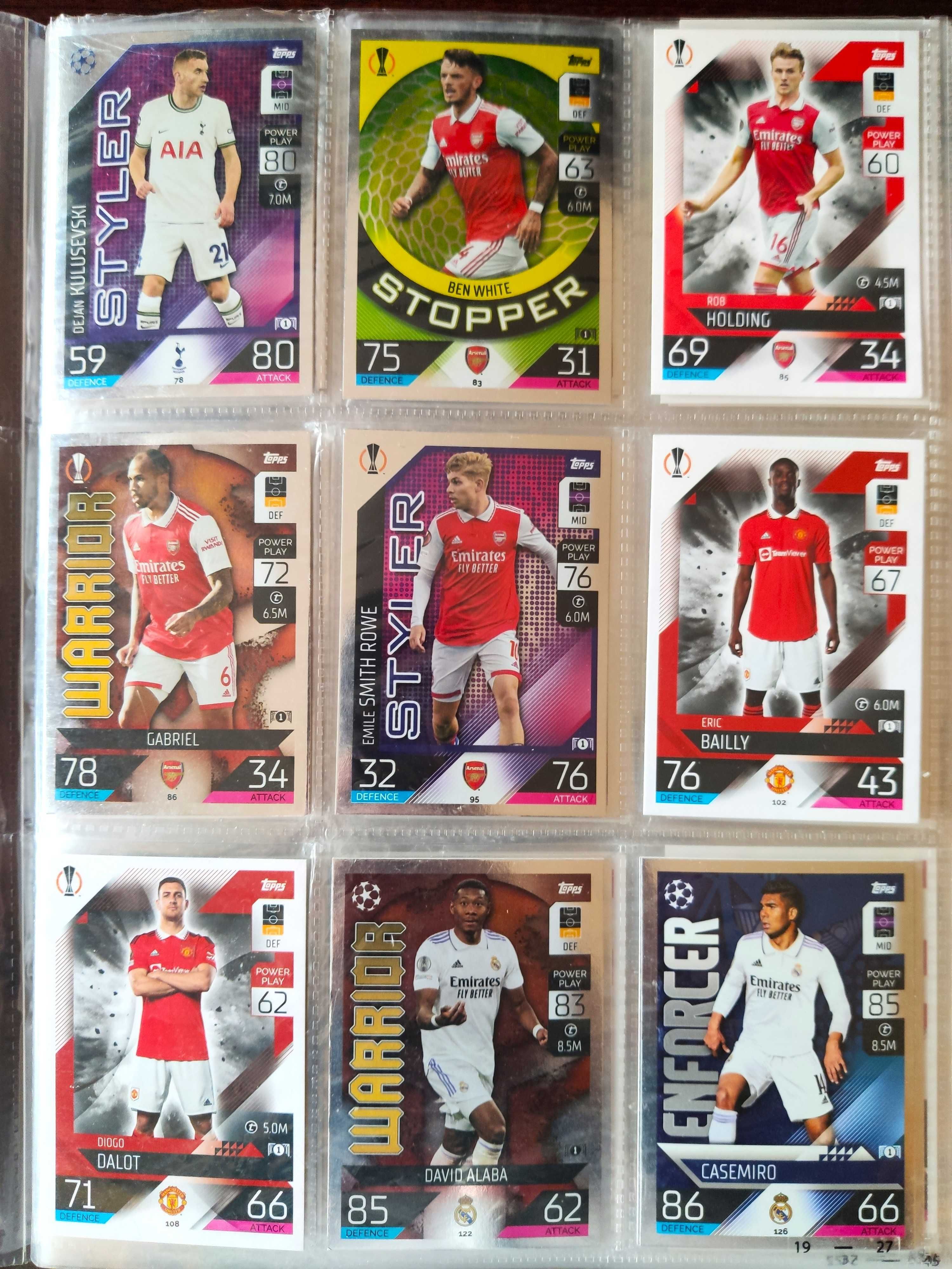 Karty Topps Match Attax 2022/23 zestaw ok 80 szt.