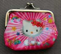 Carteira porta-moedas de bolso para criança Hello Kitty (COMO NOVA)