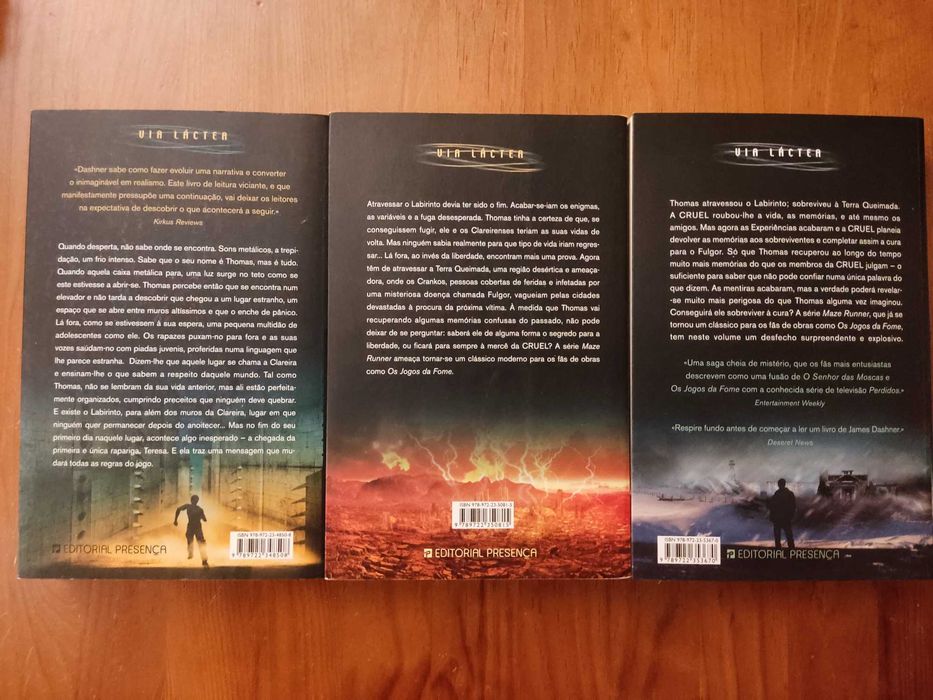 Livros - Trilogia Maze Runner | Divergente
