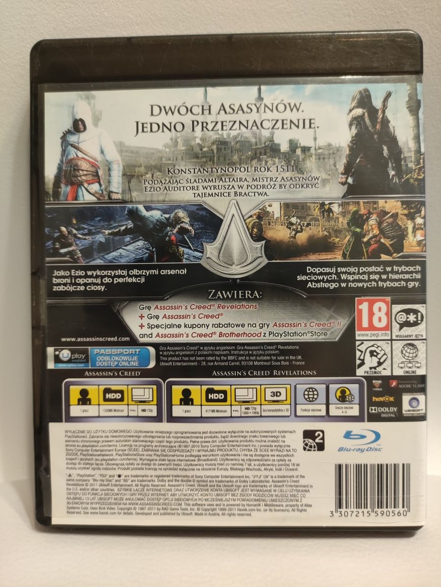 PS3, gra Assassin's Creed revelations, wysyłka olx natychmiast