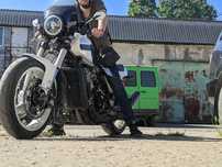 Мотоцикл CBR600f4 мотор, колеса kawasaki, самый быстрый ИЖ юпитер 5.