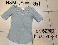 T-shirt młodzieżowy, damski h&M.