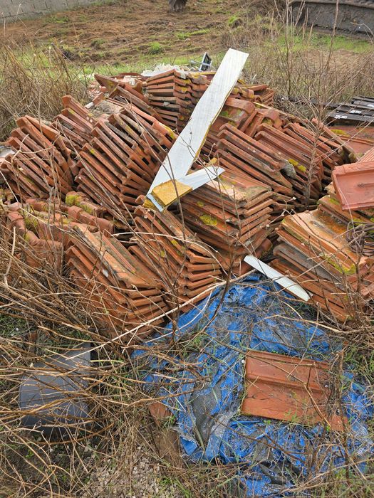 Telhas ,dou estas telhas a quem quiser vir busca- las