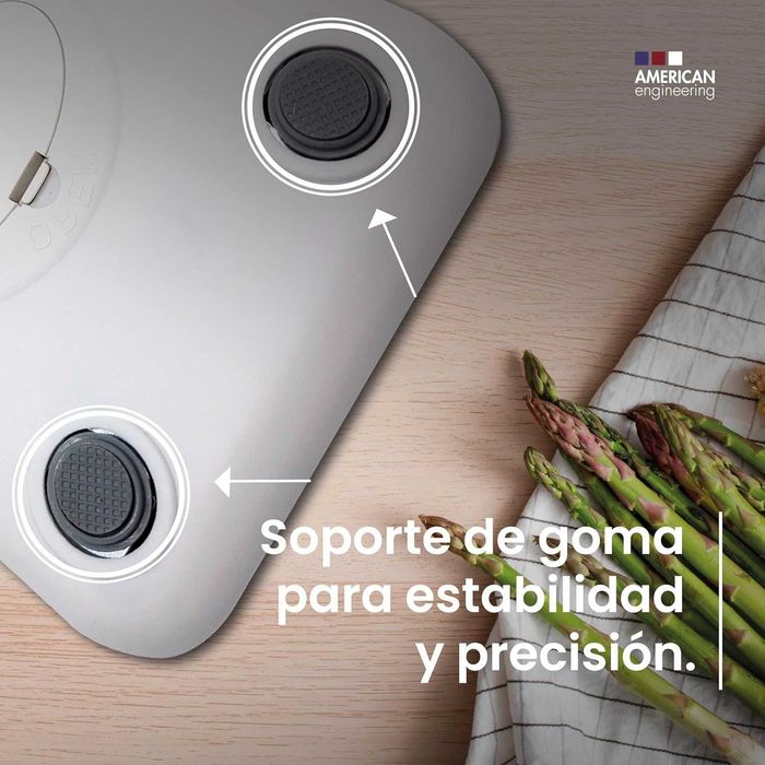 Balança portátil INOX alta precisão 2x AAA incluídas, c/livro receitas