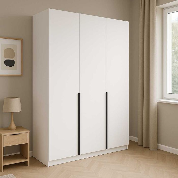 Szafa Uchylna Garderoba Arctic Pure 150cm Biały Mat do Salonu/Sypialni