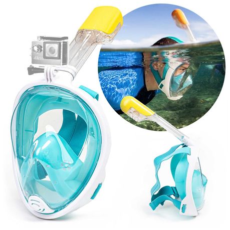 Maska do nurkowania snorkelingu dla dzieci S/M (1 rurka) morska