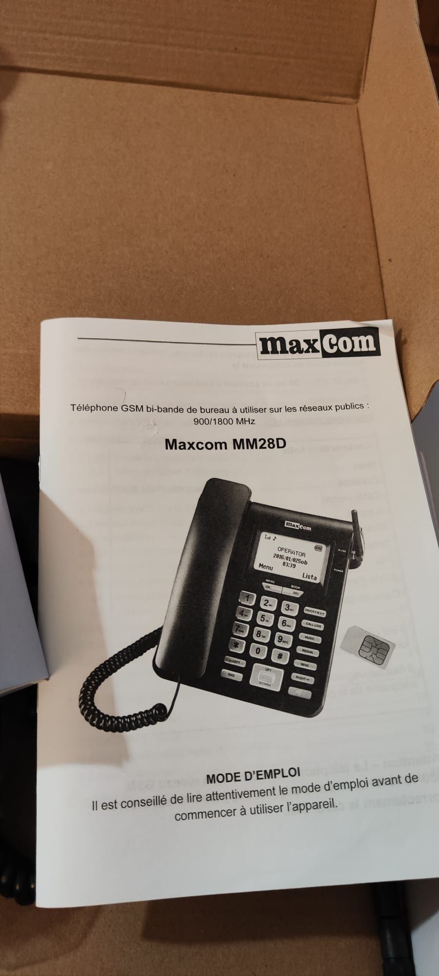 Telefone com fio maxcom (sem nunca ser usado)