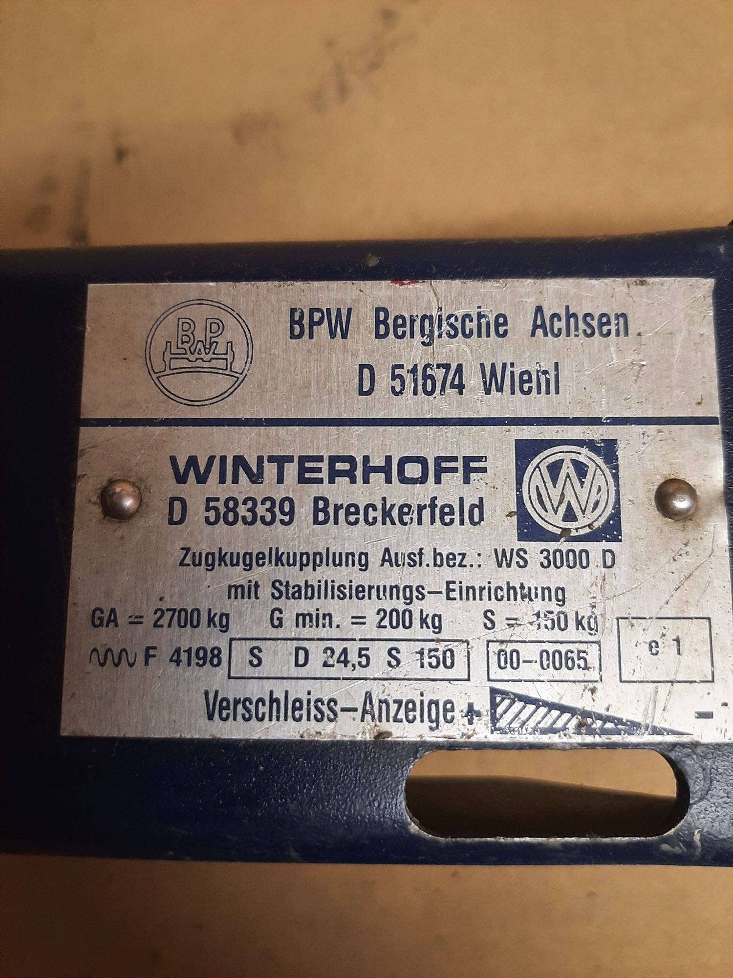 Zaczep Winterhoff 3000