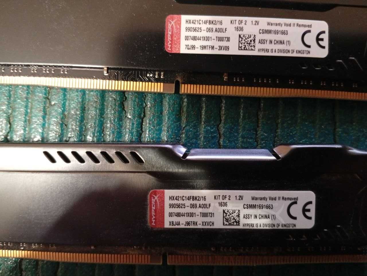 Kingston Fury 16 GB HX421C14FB/16 DDR4 16Gb 2133MHz PC4 17000