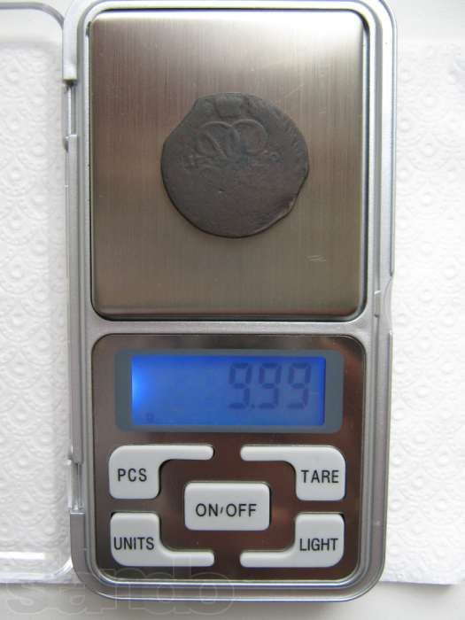 Монета 1 копейка 1760 года