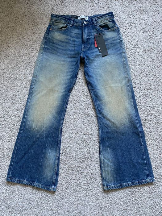 Flared jeans клеш штаны opium, archive, vintage по типу zara