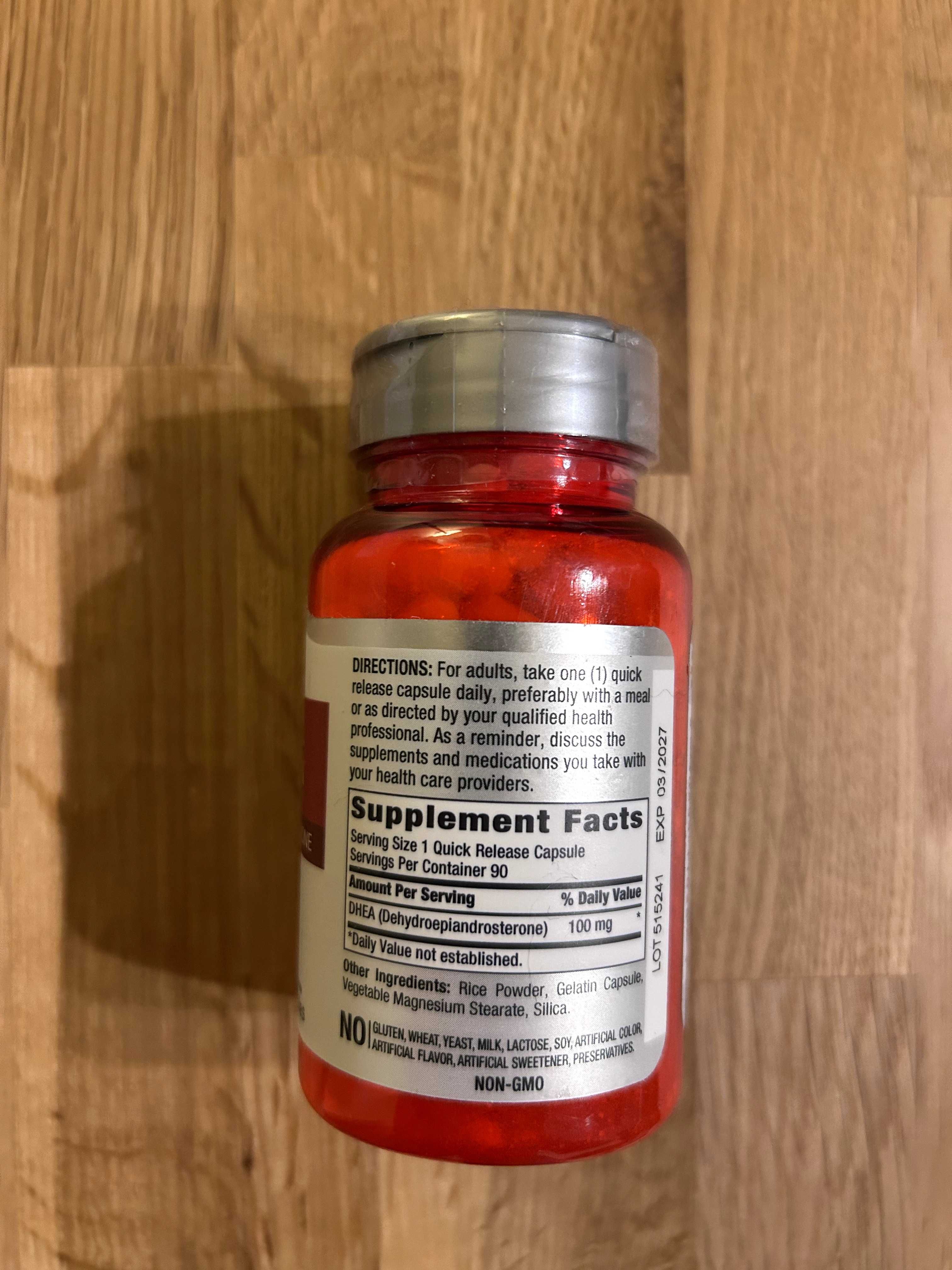 DHEA 100 mg 90 Cápsulas.