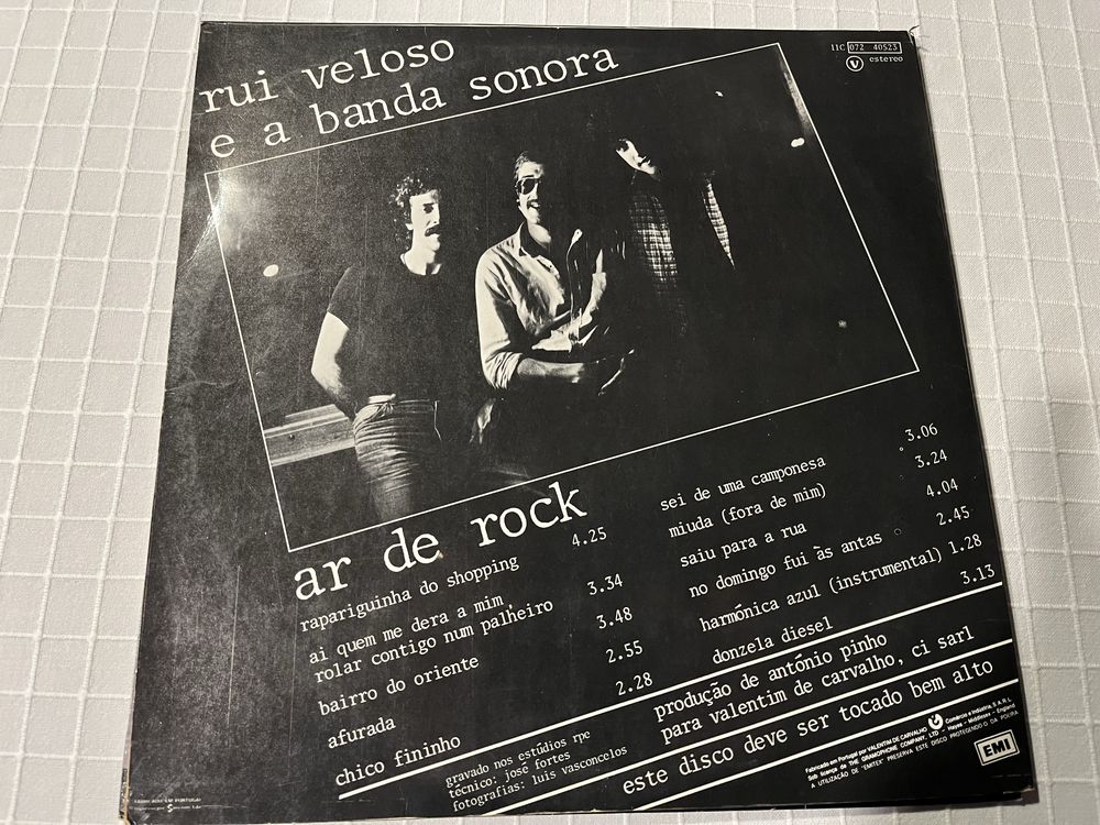 Vinil LP- RUI VELOSO-Ar de rock