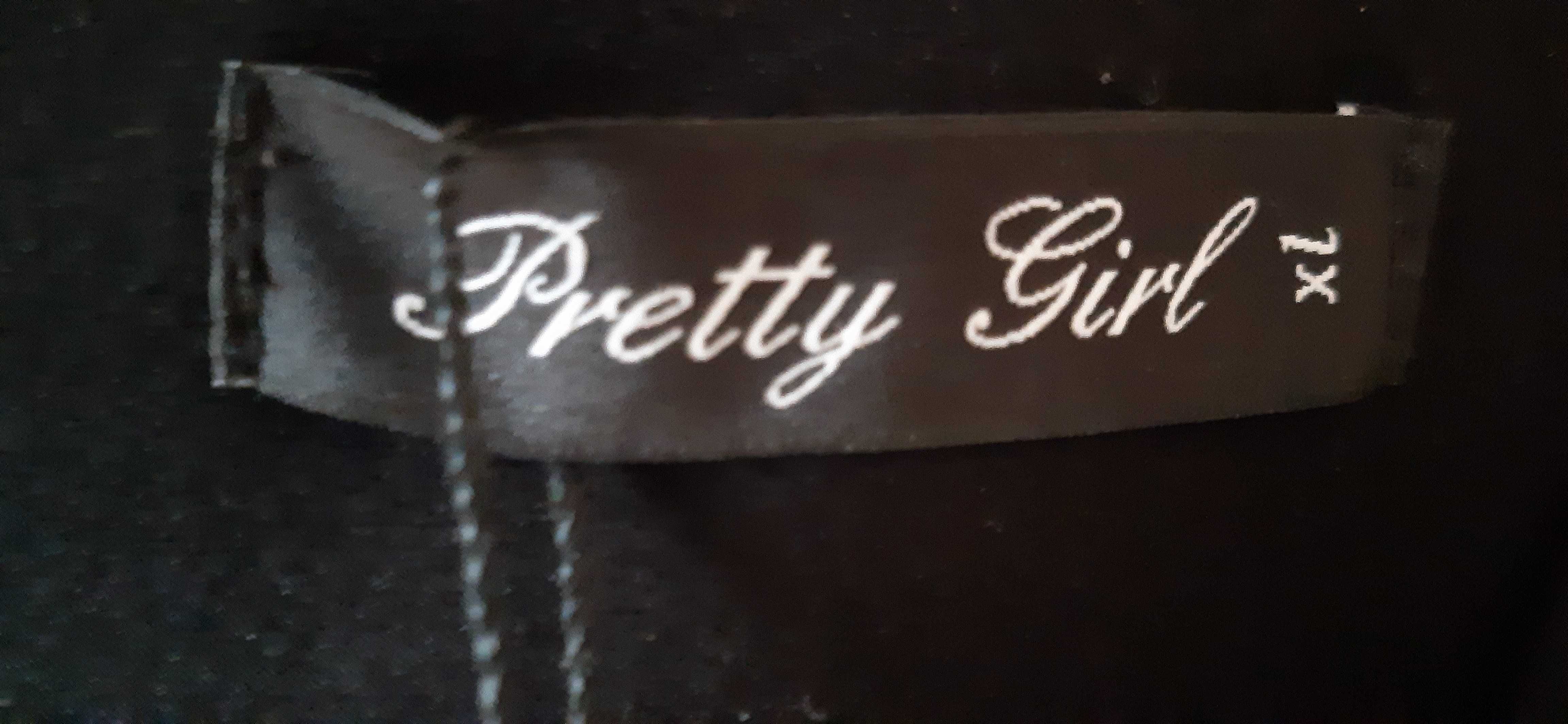 Nowa z metką elegancka czarna sukienka marki PRETTY GIRL rozmiar 42