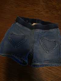 Jeansowe dziewczece spodenki r. 110 cm