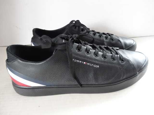 Buty TOMMY HILFIGER th hi vulc core low lth stripes roz 45 SKÓRA