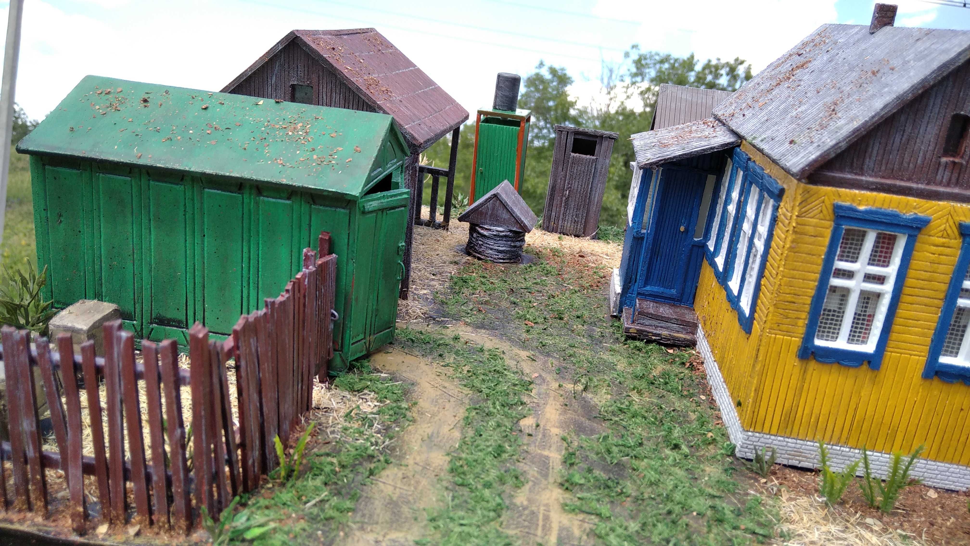 Макеты домов панелька, хрущевка. Миниатюрный дом.Диорама панельный дом