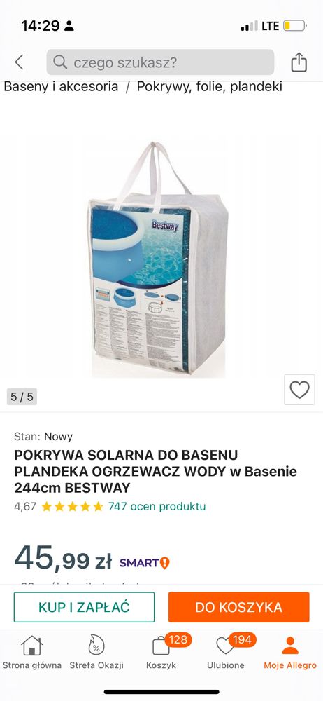 Okazja Basen stelażowy 244 x 51 cm jak NOWY duzy dla rodziny