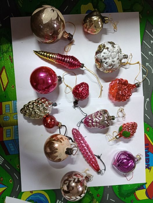 Ёлочные игрушки времен СССР