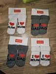 Nowe skarpetki antypoślizgowe soxo 16-18 i love dad mum
