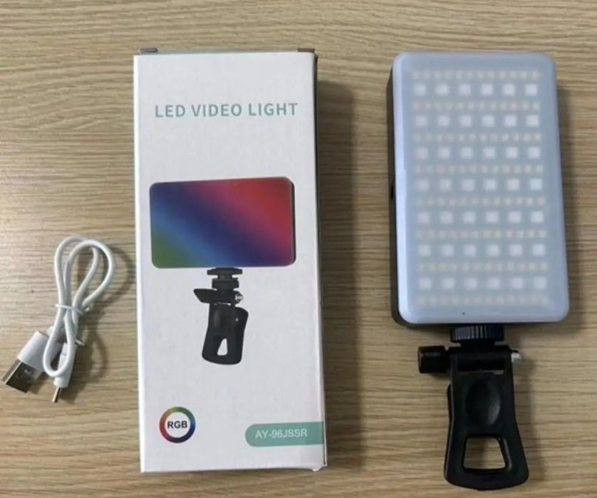 Лампа видеосвет LED AY-96JSSR RGB