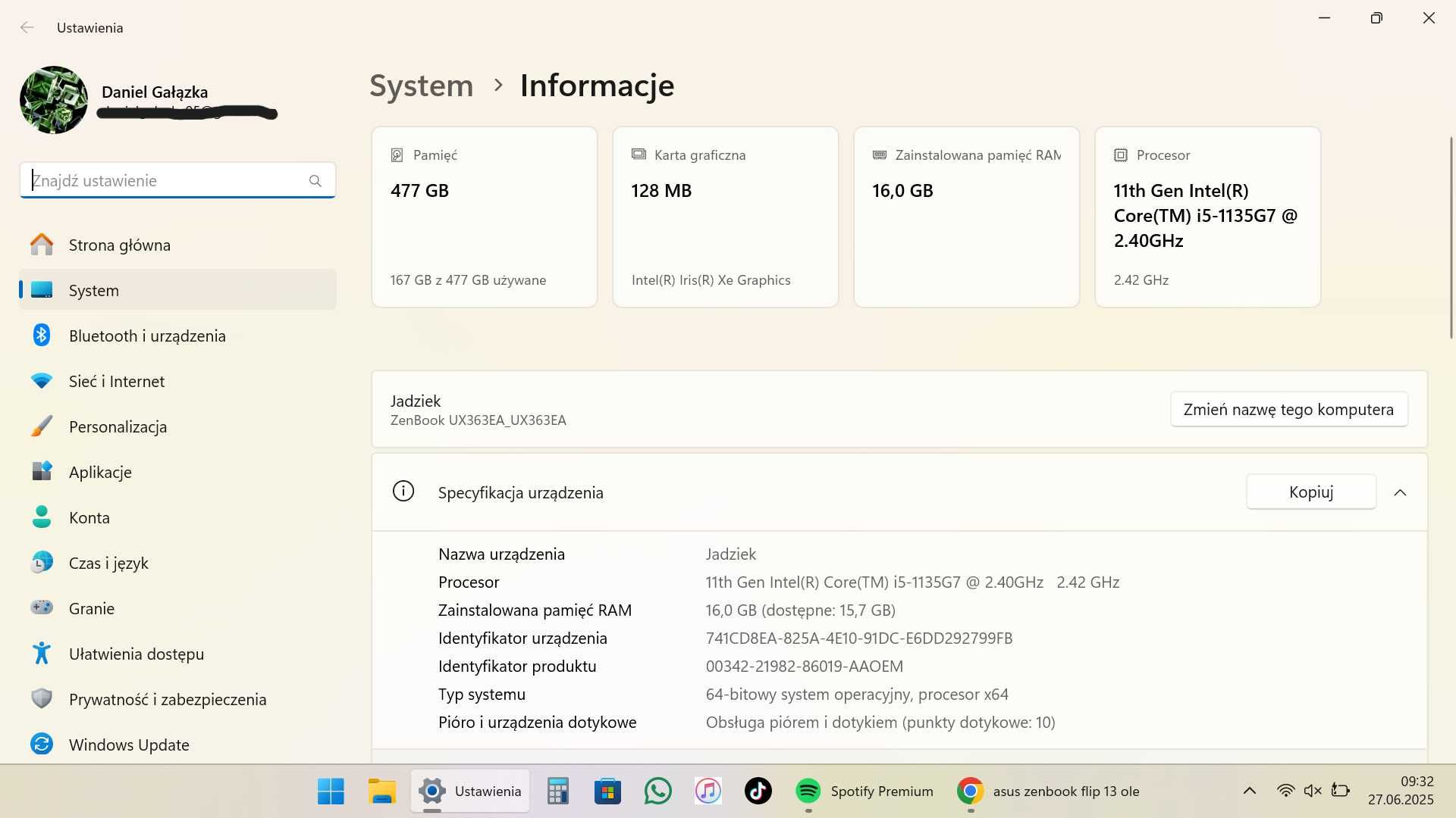 ASUS ZenBook Flip 13 OLED Dotykowy