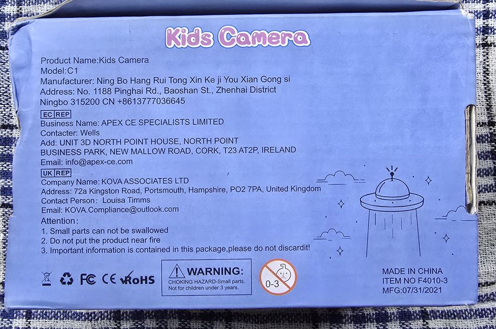 Aparat dla dzieci cyfrowy + kamera.