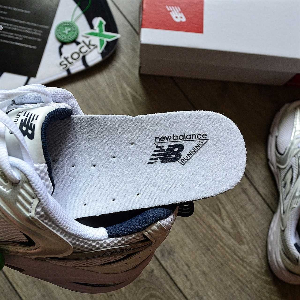 Чоловічі кросівки  New Balance 530 білий з сріблом 0530 ЗНИЖКА