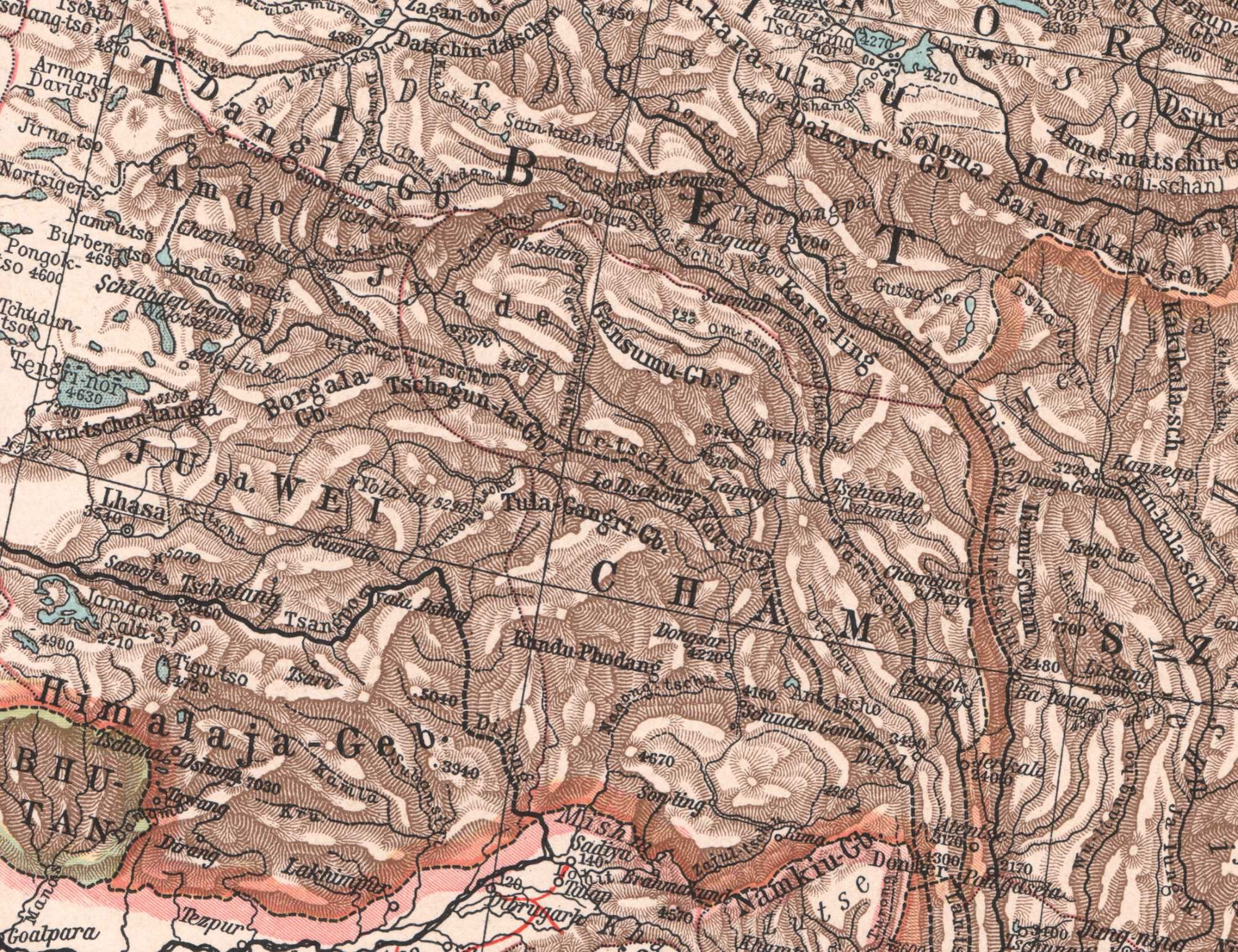 Japonia Korea Chiny Taiwan efektowna ck mapa 1902 r. autentyk