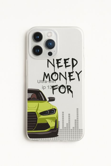Чехол на айфон need money for BMW