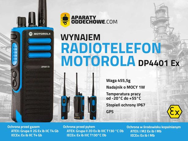 Radiotelefony Motorola DP Iskrobezpieczne ATEX