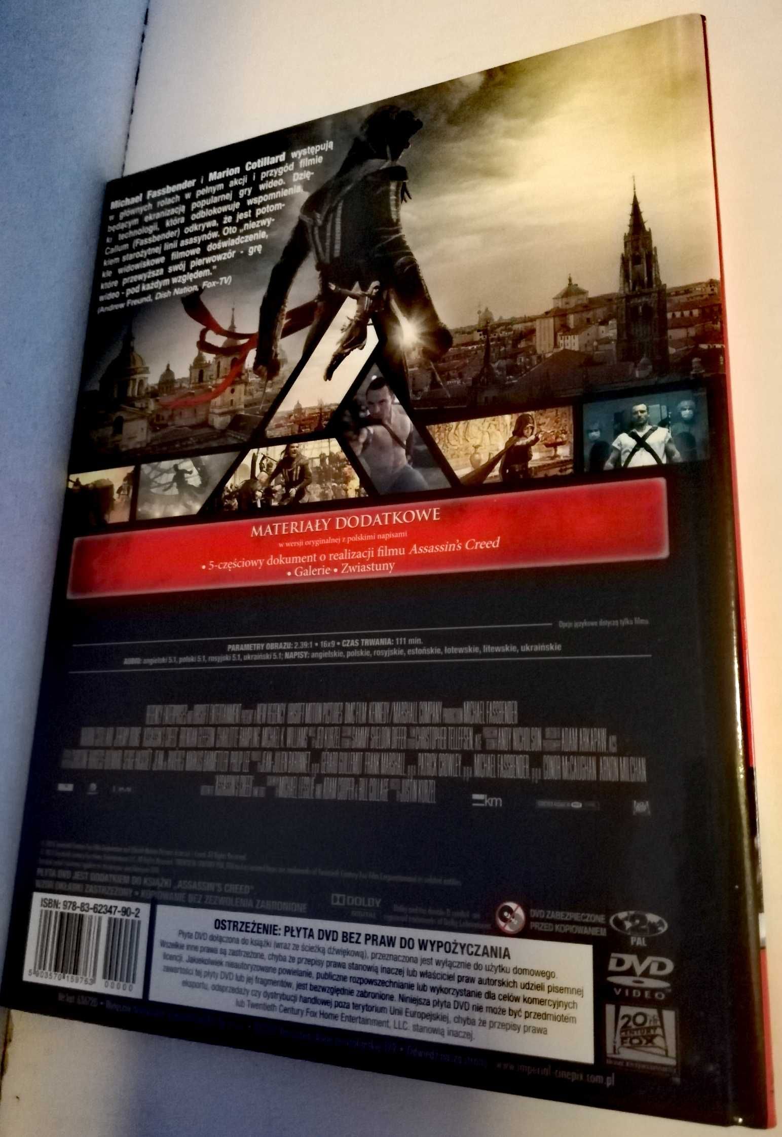 Assasin's Creed film dvd